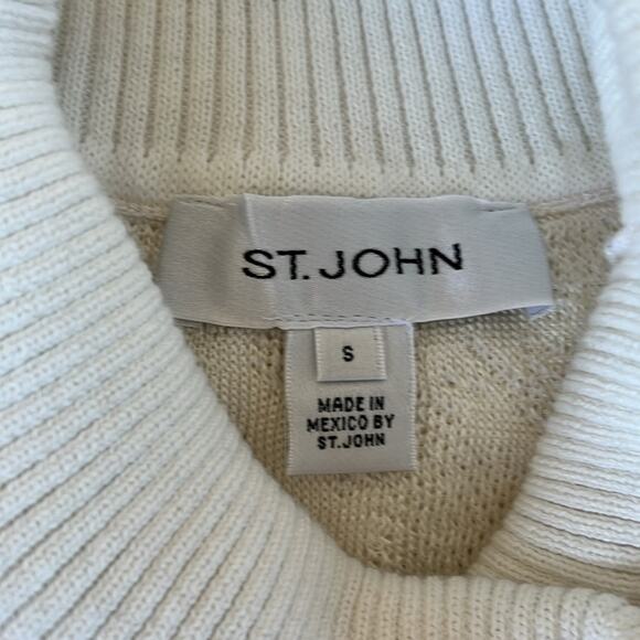 St John Short sleeved knit turtleneck sweater. Size S - Picture 5 of 8
